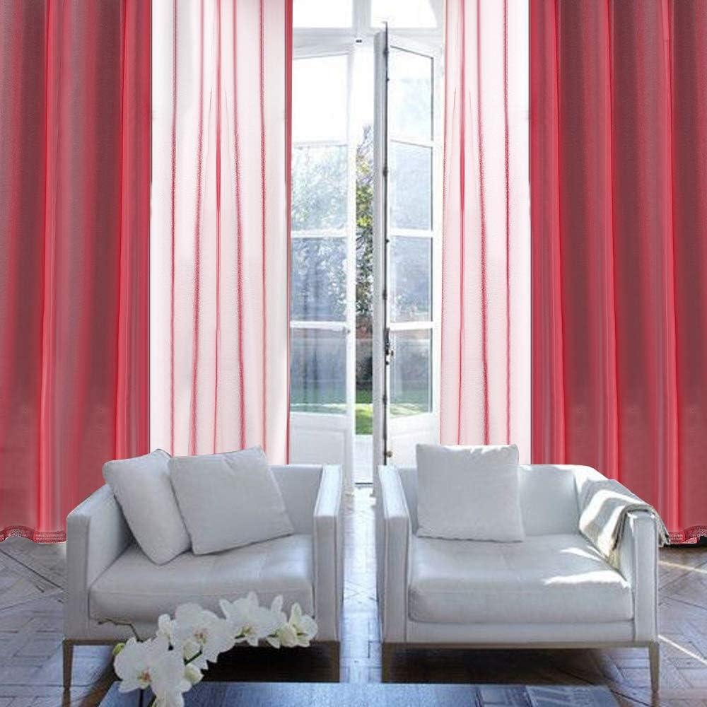 imageMIULEE 2 Panels Burgundy Red Semi Sheer Window Curtains Elegant Christmas Decor Grommet Top Voile Drapes Window Treatment Linen Textured Panels for Bedroom Living Room 54X84 inch LengthBurgundy Red