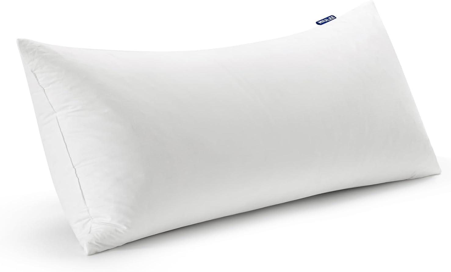 imageMIULEE 26x26 Euro Pillow InsertsSet of 2 Down Feather Throw Pillows for Couch Sofa Bed Decorative Fluffy Throw Pillow Inserts Cotton FabricWhite1