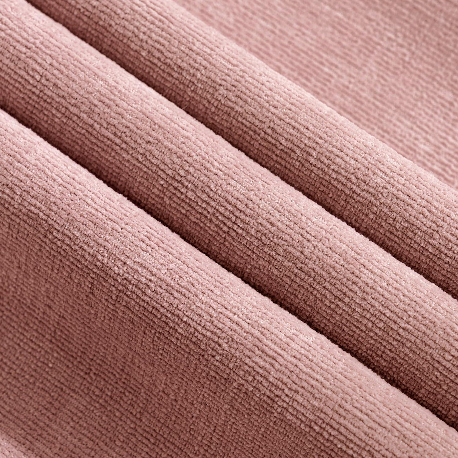 imageMIULEE Beige Couch Pillow Covers 18x18 Inch Set of 2 Soft Chenille Decorative Square Throw Pillow Covers Farmhouse for Sofa Living Room BedBlush Pink