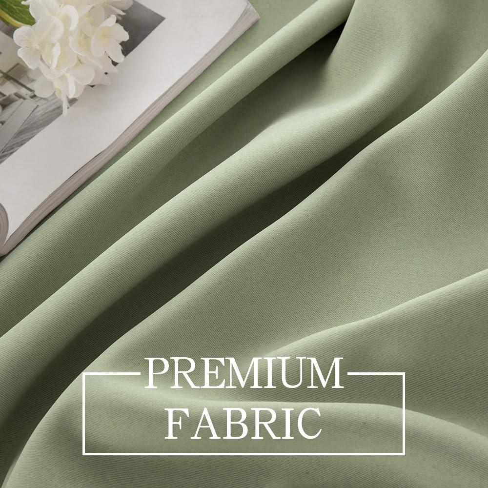 imageMIULEE Christmas Blackout Window Valance for Bedroom Kitchen Bathroom Living Room Darkening Rod Pocket Curtain Valance Thermal Insulated Window Treatment 1 Panel 52 x 18 Inches Hunter GreenSage Green
