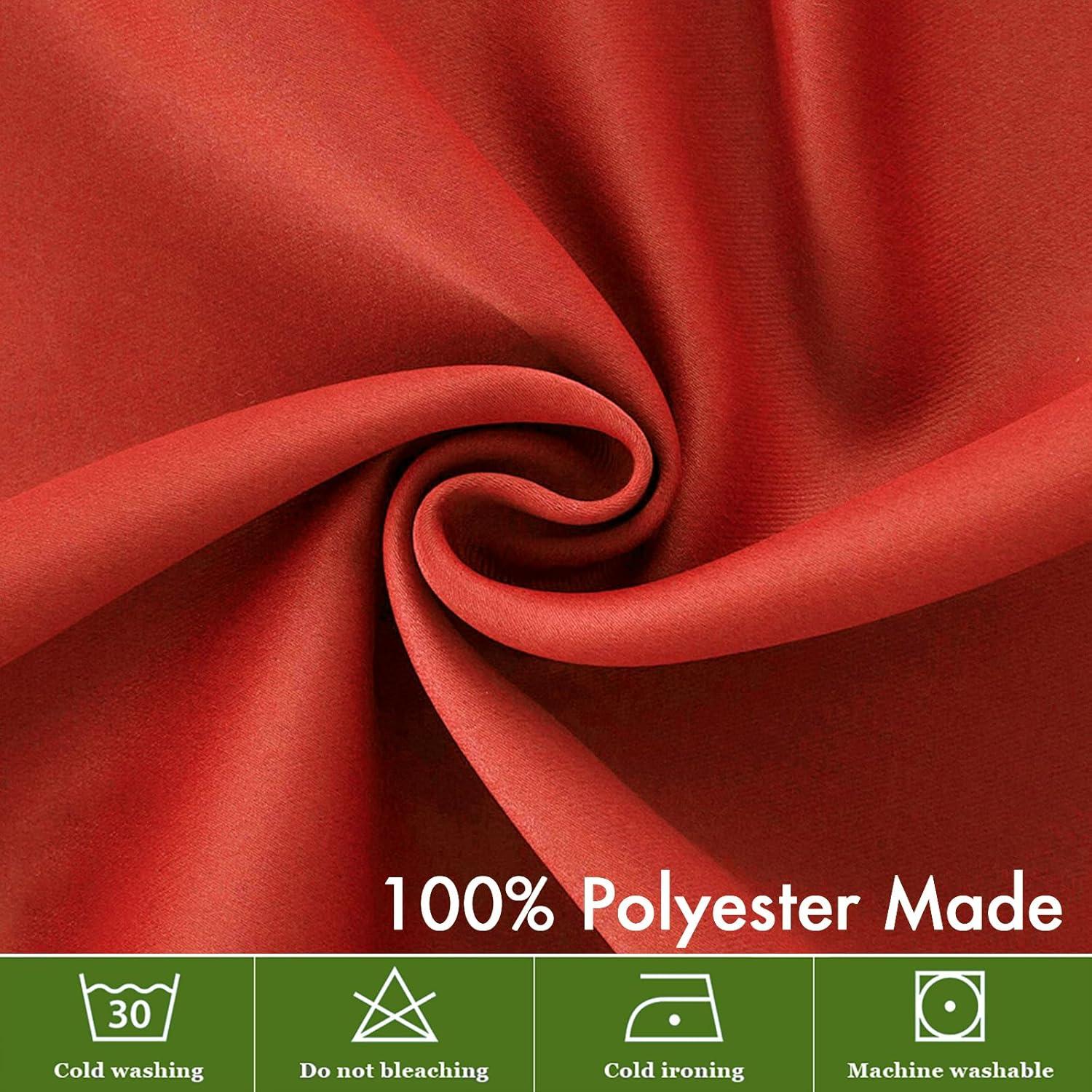 imageMIULEE Christmas Blackout Window Valance for Bedroom Kitchen Bathroom Living Room Darkening Rod Pocket Curtain Valance Thermal Insulated Window Treatment 1 Panel 52 x 18 Inches Hunter GreenRed