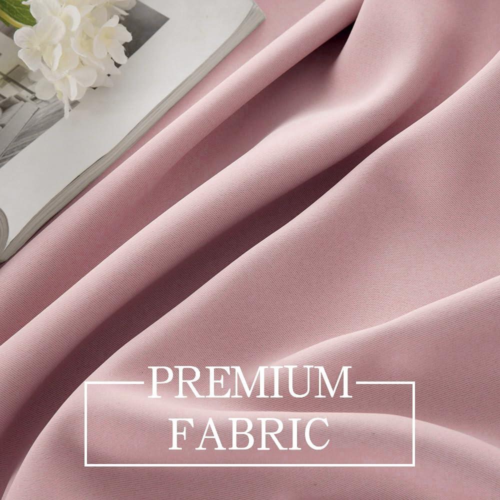 imageMIULEE Christmas Blackout Window Valance for Bedroom Kitchen Bathroom Living Room Darkening Rod Pocket Curtain Valance Thermal Insulated Window Treatment 1 Panel 52 x 18 Inches Hunter GreenBaby Pink