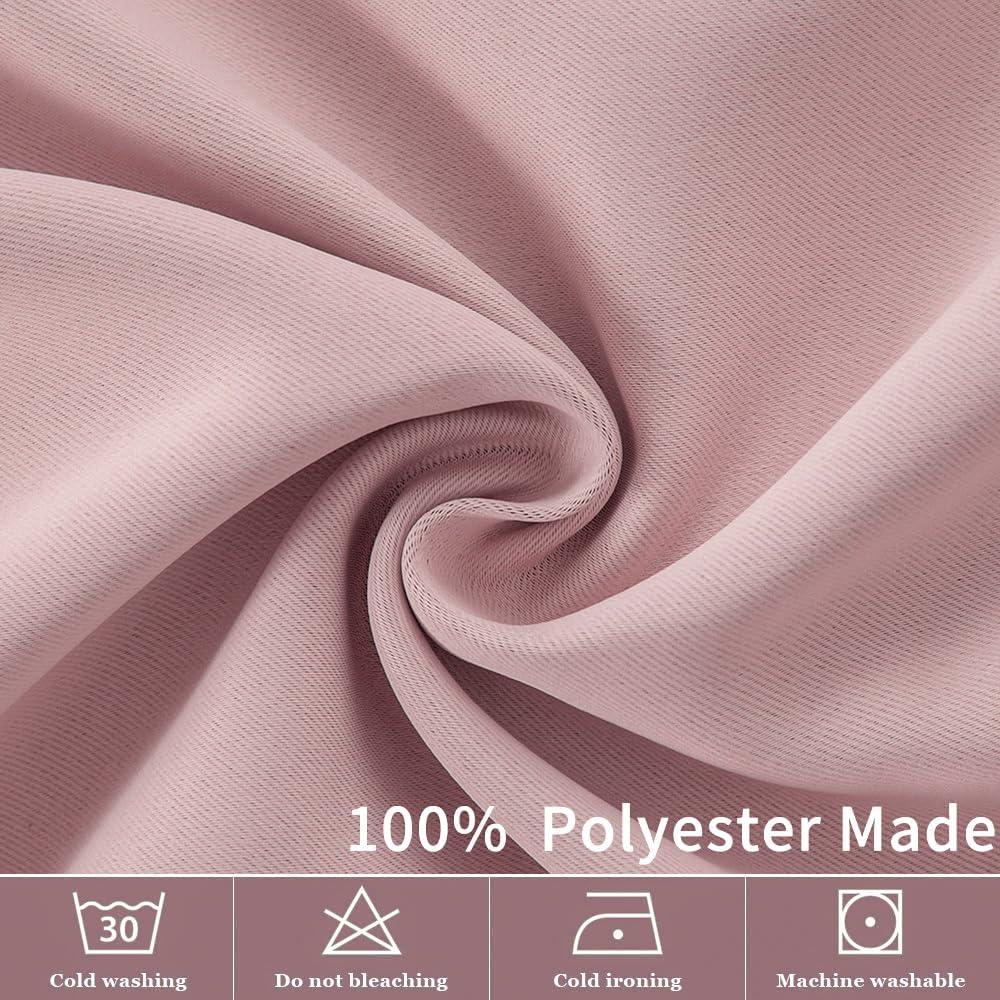 imageMIULEE Christmas Blackout Window Valance for Bedroom Kitchen Bathroom Living Room Darkening Rod Pocket Curtain Valance Thermal Insulated Window Treatment 1 Panel 52 x 18 Inches Hunter GreenBaby Pink