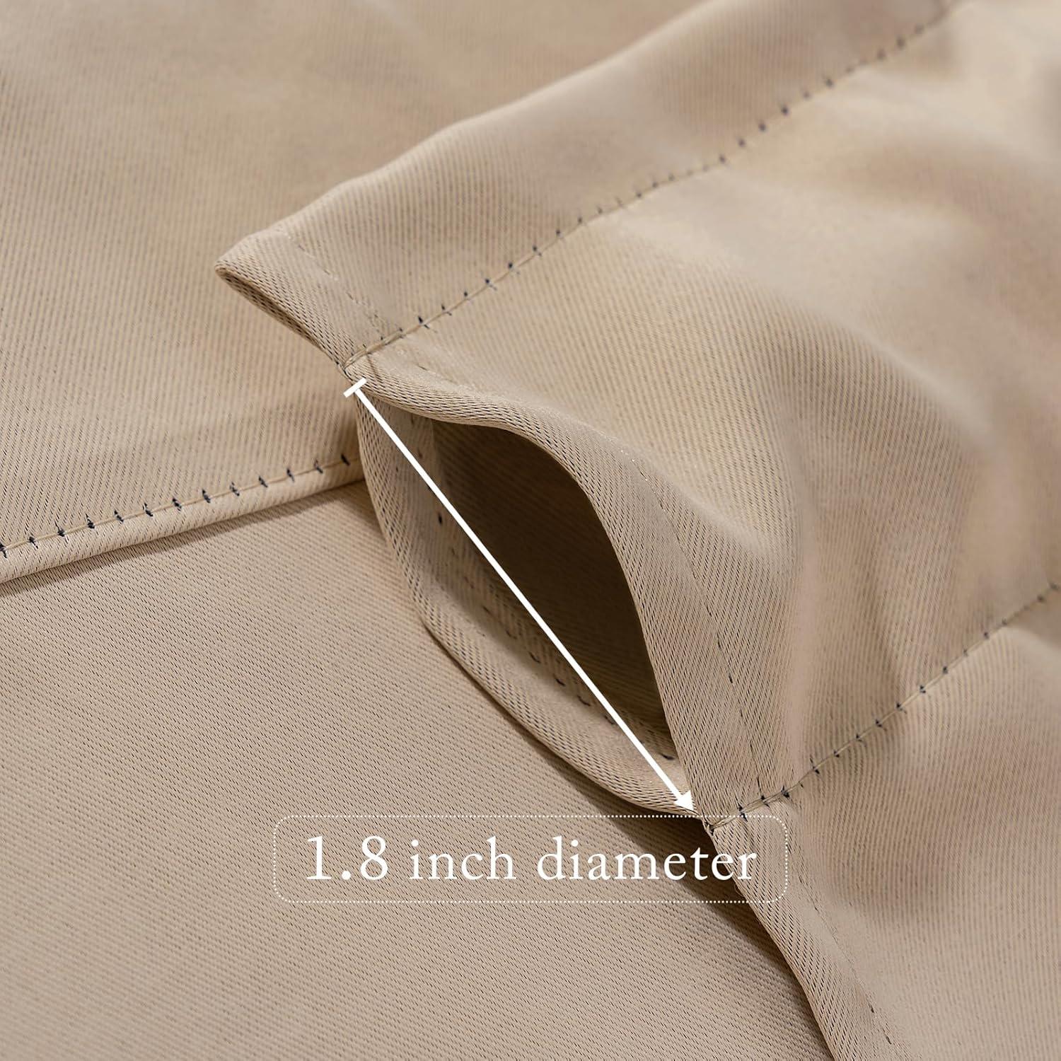 imageMIULEE Christmas Blackout Window Valance for Bedroom Kitchen Bathroom Living Room Darkening Rod Pocket Curtain Valance Thermal Insulated Window Treatment 1 Panel 52 x 18 Inches Hunter GreenBeige