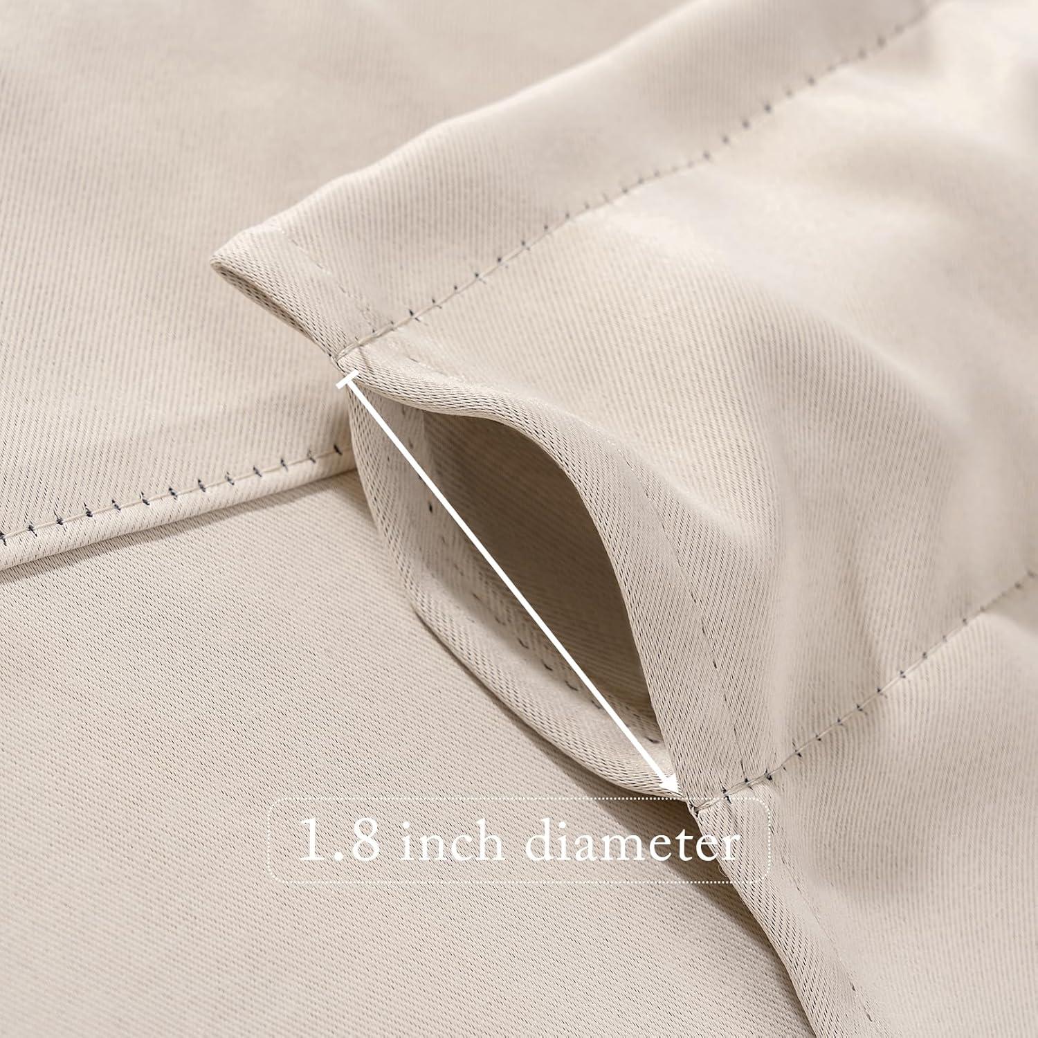 imageMIULEE Christmas Blackout Window Valance for Bedroom Kitchen Bathroom Living Room Darkening Rod Pocket Curtain Valance Thermal Insulated Window Treatment 1 Panel 52 x 18 Inches Hunter GreenCream Beige