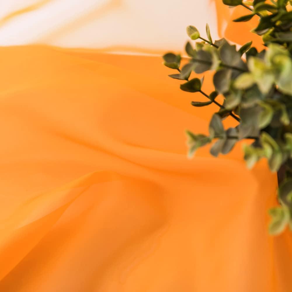 imageMIULEE Christmas Half Window Sheer Curtain Valance Extra Wide Rod Pocket Voile Drape for Kitchen Cafe Bathroom Small Window One Panel 60 x 18 Inch Haute RedOrange