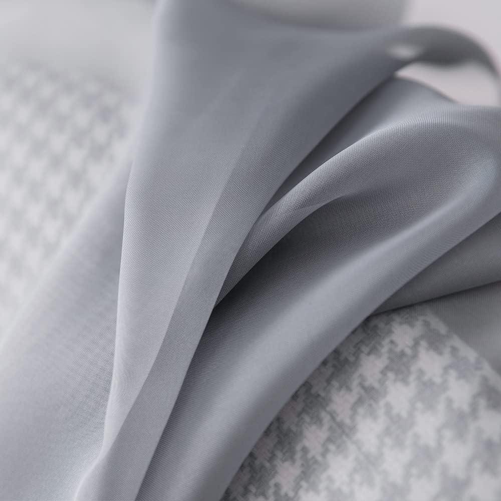 imageMIULEE Christmas Half Window Sheer Curtain Valance Extra Wide Rod Pocket Voile Drape for Kitchen Cafe Bathroom Small Window One Panel 60 x 18 Inch Haute RedDark Grey