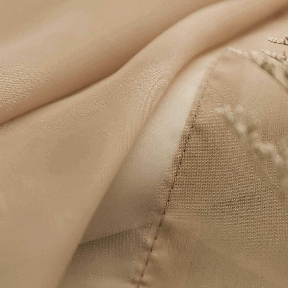 imageMIULEE Christmas Luxury Window Scarf Sheer Voile Elegant Topper Long Window Valance Solid Window Treatment Swags Drapes for Window Ceremony Wedding Canopy Bed 54quot x 216quot Maroon Red 1 PieceBrown