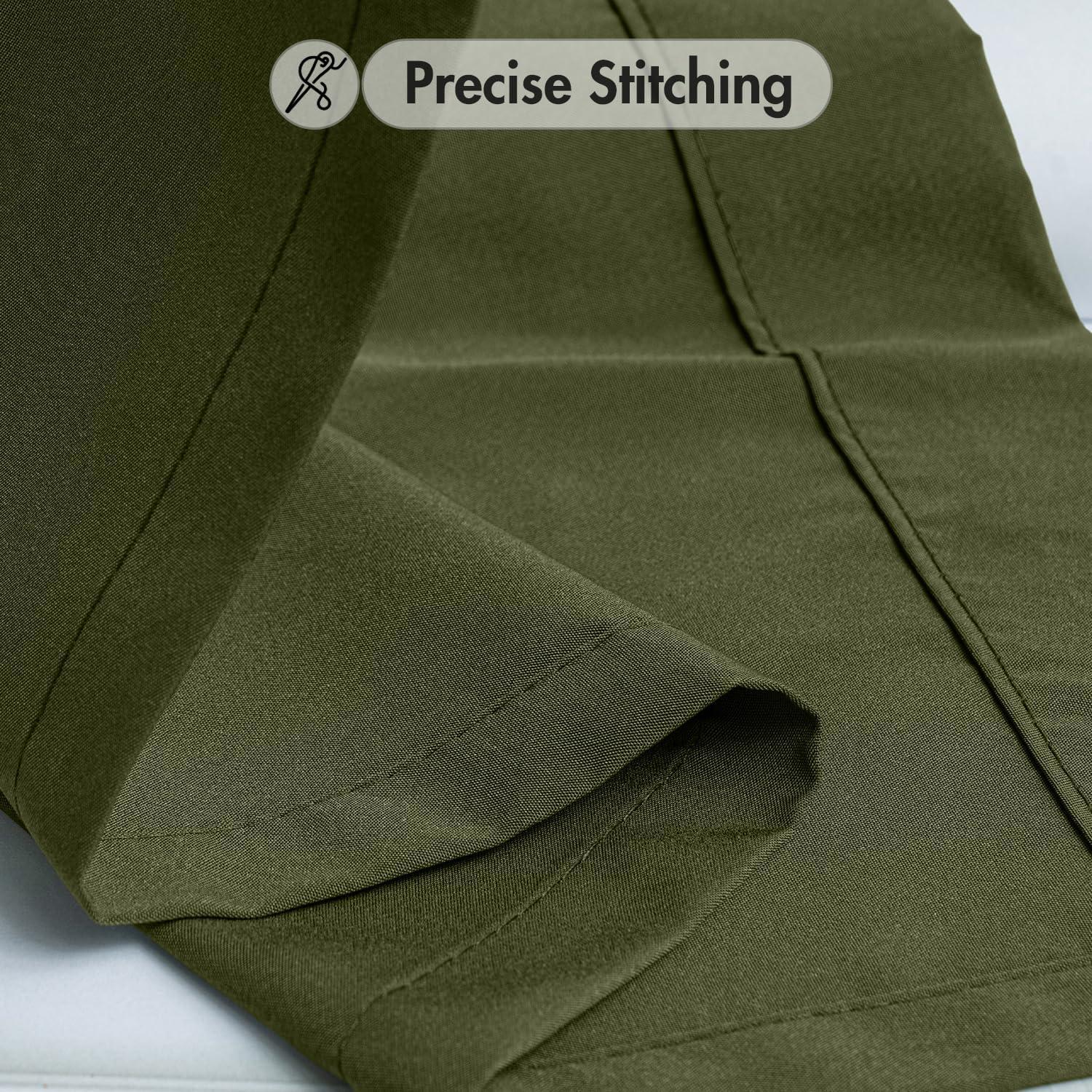 imageMIULEE Hunter Green Privacy Sheer Curtains That Let Light in 90 Inches Long NonSeeThrough Semi Sheer Curtain Light Filtering Window Christmas Drapes for Living Room Bedroom 2 Panels Set 42 X 90Olive Green