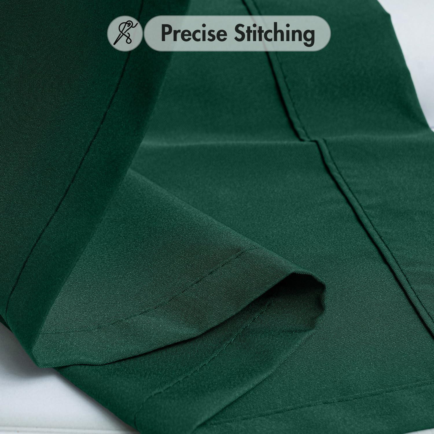 imageMIULEE Hunter Green Privacy Sheer Curtains That Let Light in 90 Inches Long NonSeeThrough Semi Sheer Curtain Light Filtering Window Christmas Drapes for Living Room Bedroom 2 Panels Set 42 X 90Hunter Green