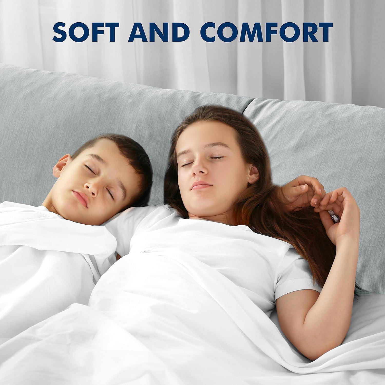 imageMIULEE Memory Foam Body Pillow for Adults Cooling Long Full Body Pillow for Side SleeperBedSleepingBack and Stomach 20x54 Inch GreySilver Grey