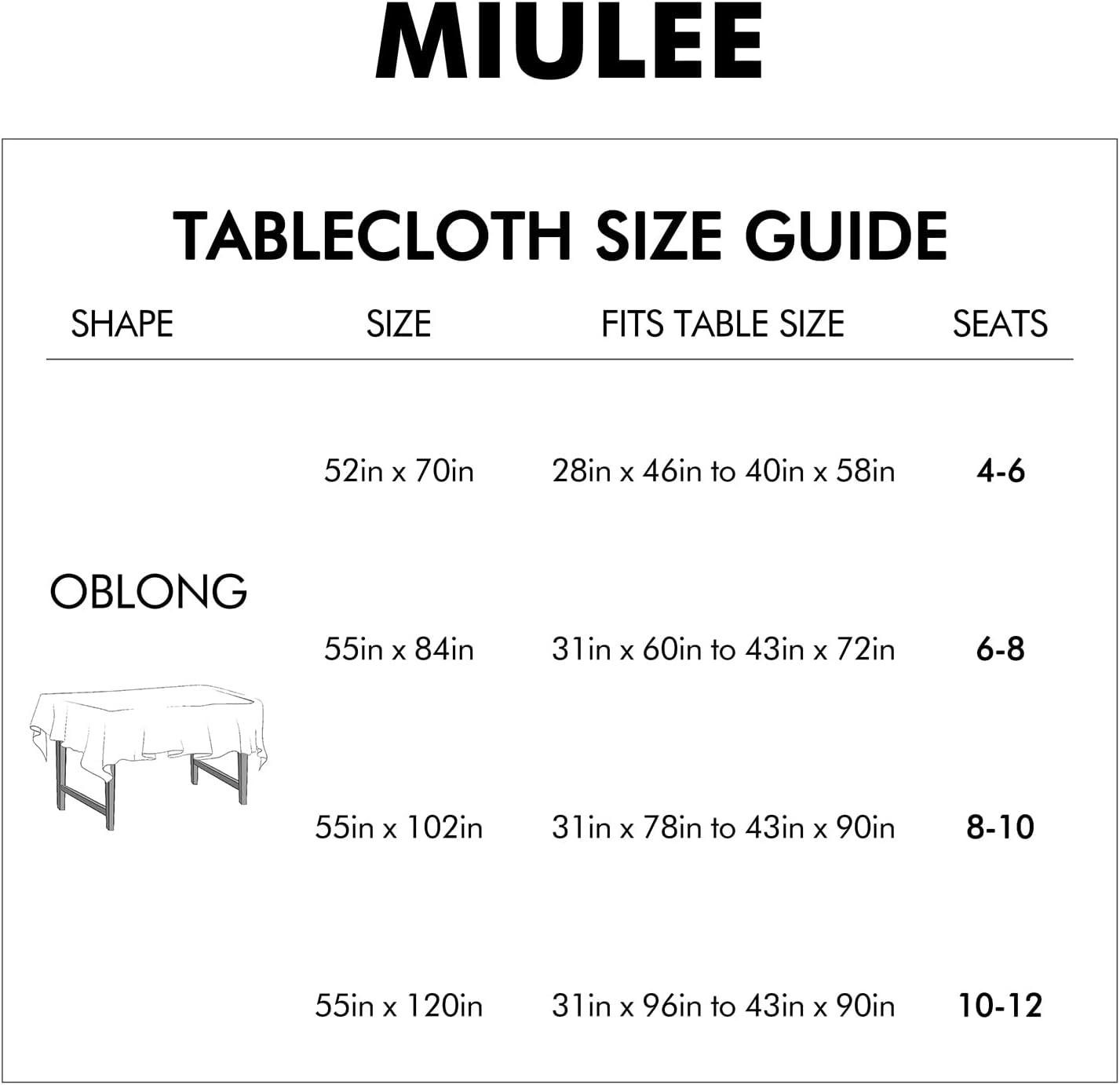 imageMIULEE Orange Thick Polyester Linen Rectangle Tablecloth with Decorative Cutouts Waterproof Stain Resistant Table Cloth Spring Boho Fall Table Cover for Dining Party Wedding 70 x 52 inchTaupe