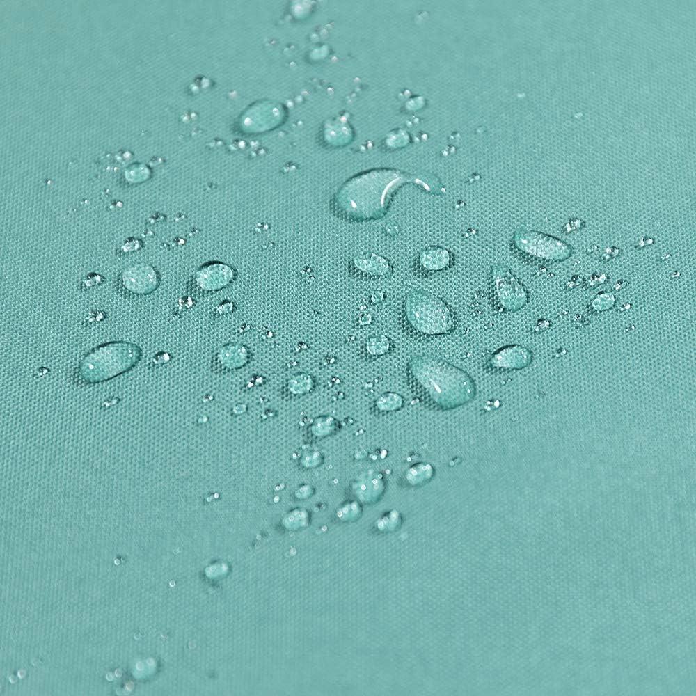 imageMIULEE Pack of 2 Decorative Outdoor Waterproof Pillow Covers Square Garden Cushion Sham Throw Pillowcase Summer Shell for Patio Tent Couch 18x18 Inch Pale GreenTeal