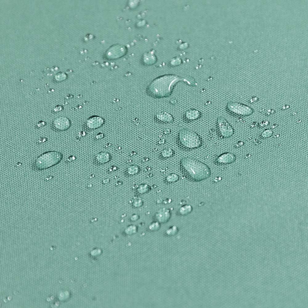 imageMIULEE Pack of 2 Decorative Outdoor Waterproof Pillow Covers Square Garden Cushion Sham Throw Pillowcase Summer Shell for Patio Tent Couch 18x18 Inch Pale GreenTeal