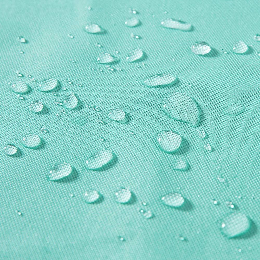 imageMIULEE Pack of 2 Decorative Outdoor Waterproof Pillow Covers Square Garden Cushion Sham Throw Pillowcase Summer Shell for Patio Tent Couch 18x18 Inch Pale GreenLight Green