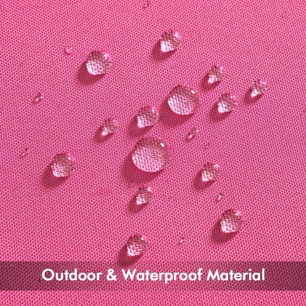 imageMIULEE Pack of 2 Decorative Outdoor Waterproof Pillow Covers Square Garden Cushion Sham Throw Pillowcase Summer Shell for Patio Tent Couch 18x18 Inch Pale GreenHot Pink