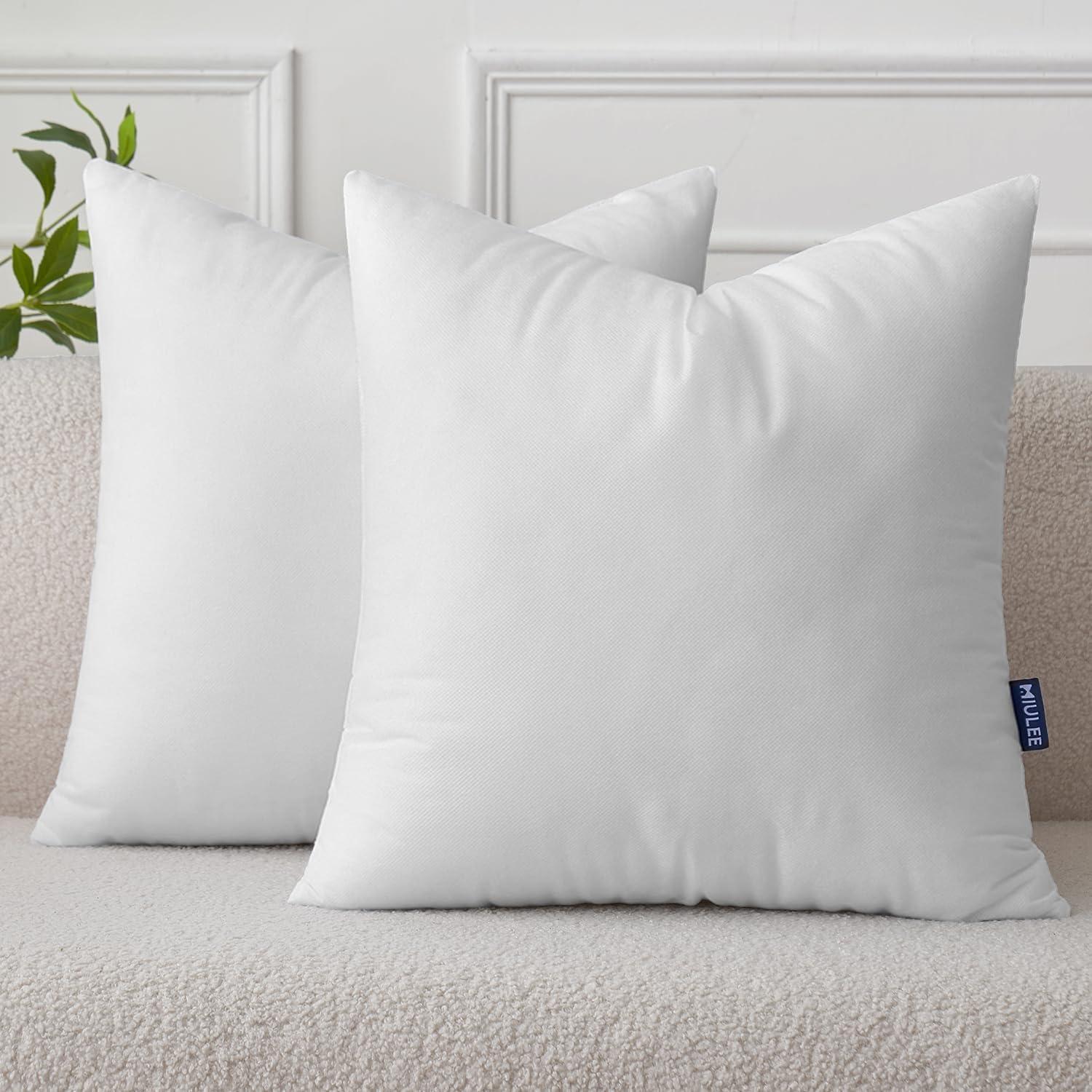 imageMIULEE Pillow Insert 16x16 Inch Decorative Square Throw Pillow Inserts Premium Fluffy Pillow Forms Sham Stuffer for Sofa Couch Living Room2