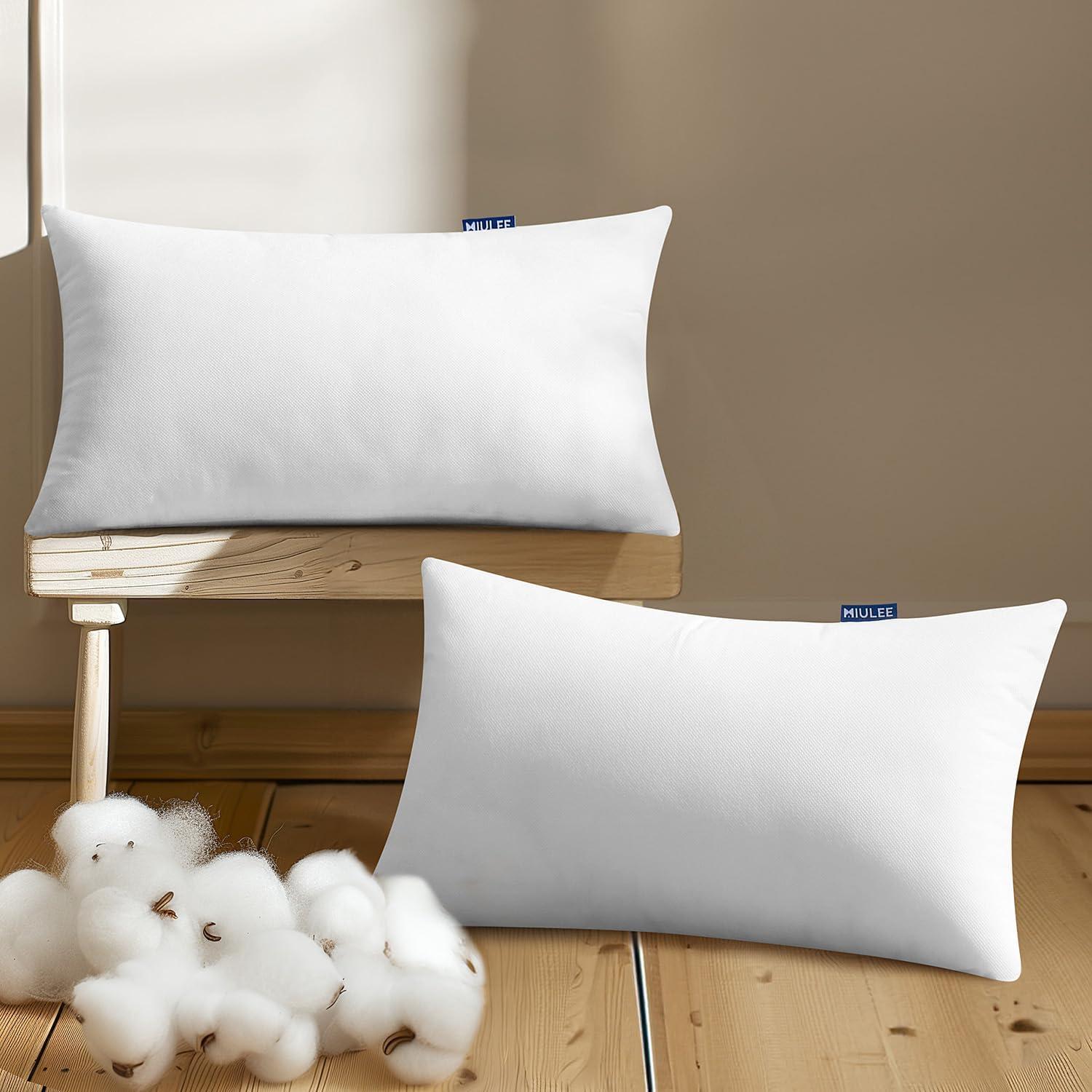 imageMIULEE Pillow Insert 16x16 Inch Decorative Square Throw Pillow Inserts Premium Fluffy Pillow Forms Sham Stuffer for Sofa Couch Living Room2
