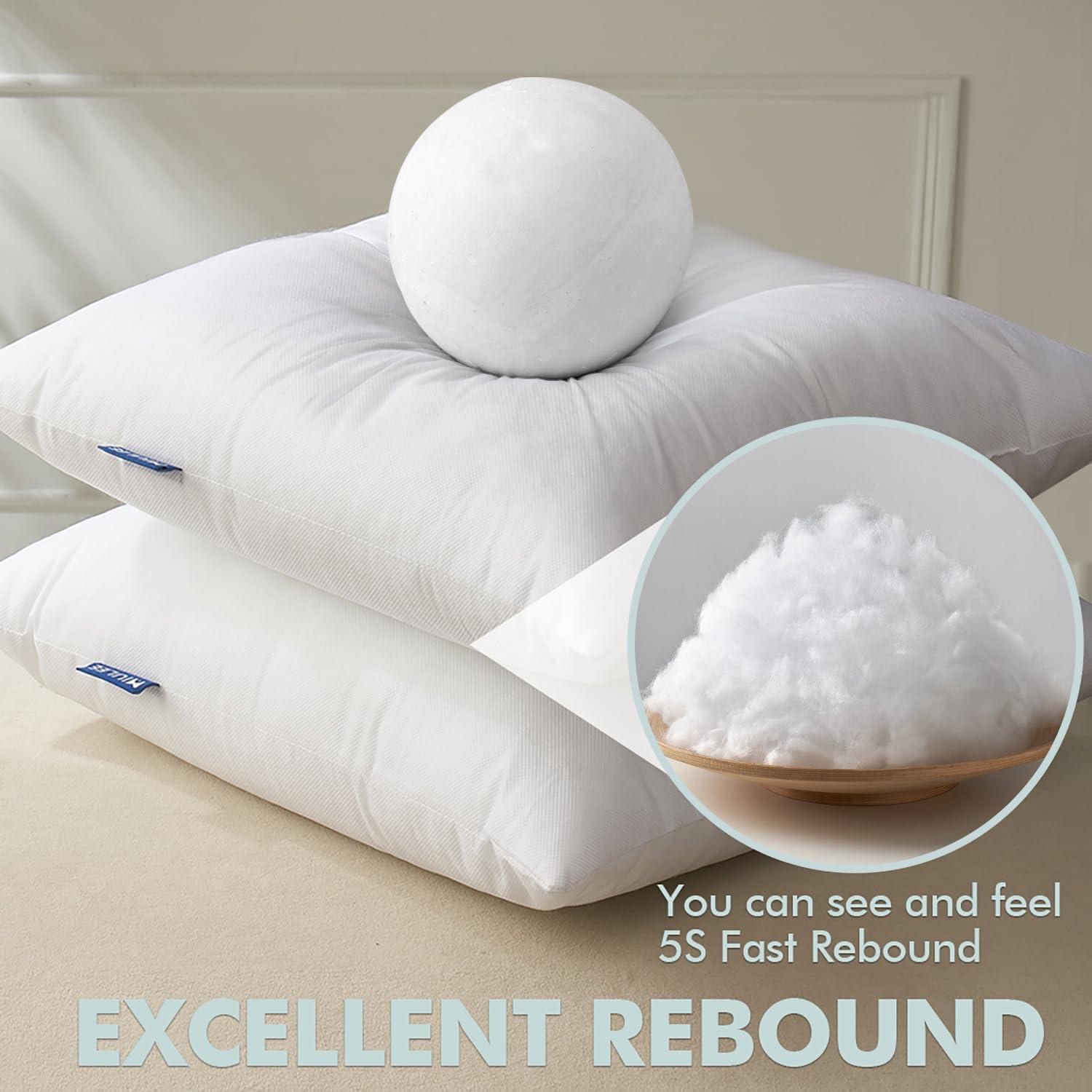 imageMIULEE Pillow Insert 16x16 Inch Decorative Square Throw Pillow Inserts Premium Fluffy Pillow Forms Sham Stuffer for Sofa Couch Living Room2