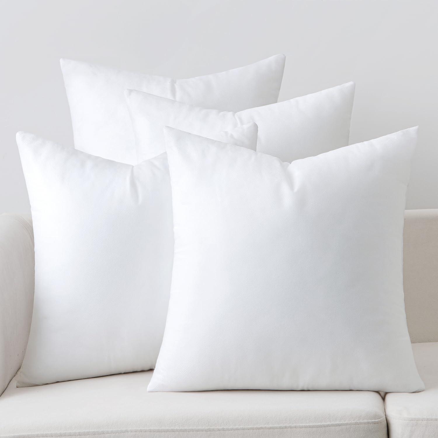 imageMIULEE Pillow Insert 16x16 Inch Decorative Square Throw Pillow Inserts Premium Fluffy Pillow Forms Sham Stuffer for Sofa Couch Living Room4