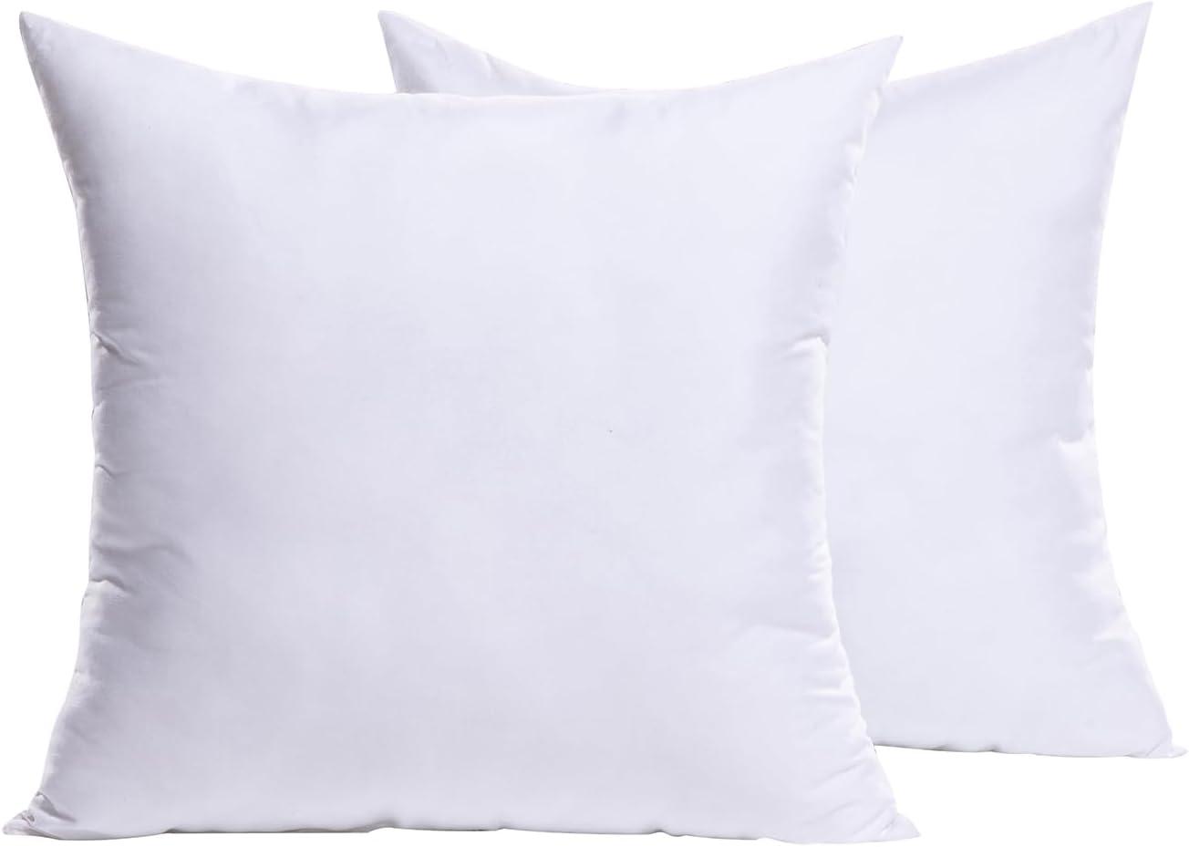 imageMIULEE Set of 2 Throw Pillow Inserts Premium Pillow Stuffer Rectangle Form for Decorative Cushion Bed Couch Sofa 12x20 InchBrushed Fabric