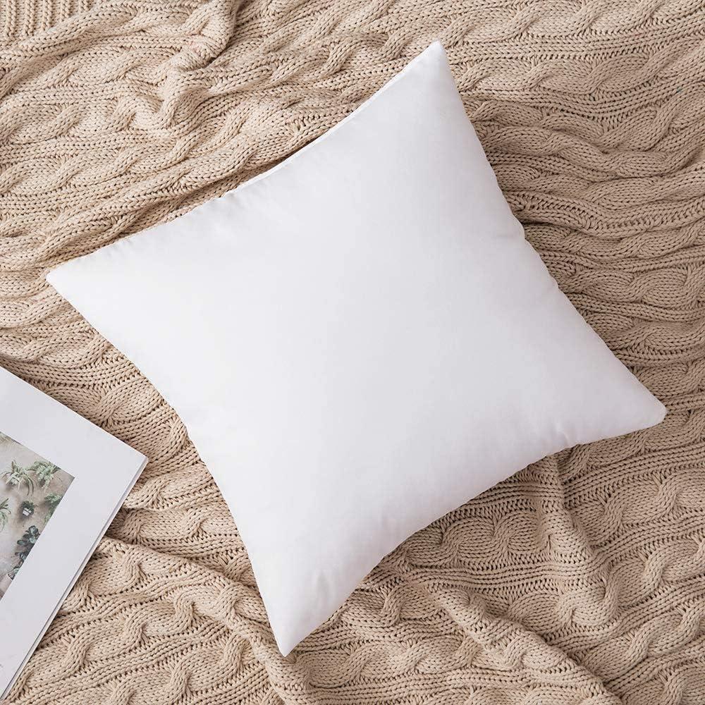 imageMIULEE Set of 2 Throw Pillow Inserts Premium Pillow Stuffer Rectangle Form for Decorative Cushion Bed Couch Sofa 12x20 InchBrushed Fabric