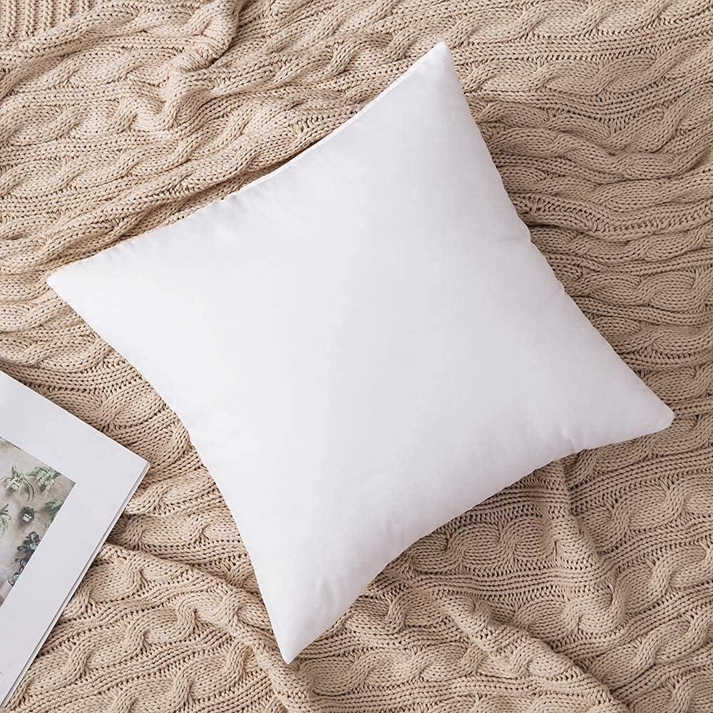 imageMIULEE Set of 2 Throw Pillow Inserts Premium Pillow Stuffer Rectangle Form for Decorative Cushion Bed Couch Sofa 12x20 InchBrushed Fabric