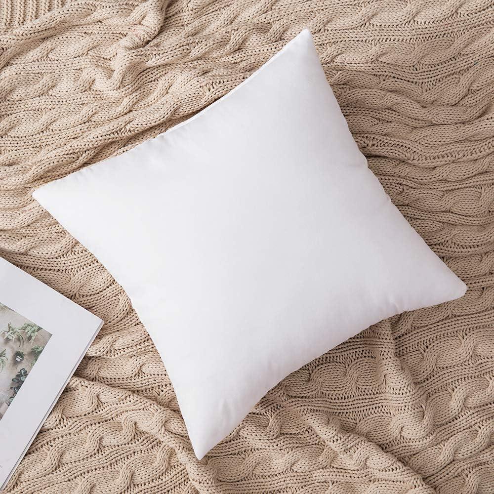 imageMIULEE Set of 2 Throw Pillow Inserts Premium Pillow Stuffer Rectangle Form for Decorative Cushion Bed Couch Sofa 12x20 InchBrushed Fabric