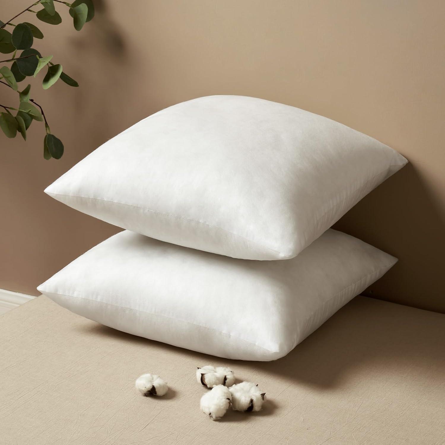 imageMIULEE Set of 2 Throw Pillow Inserts Premium Pillow Stuffer Rectangle Form for Decorative Cushion Bed Couch Sofa 12x20 InchPolyester