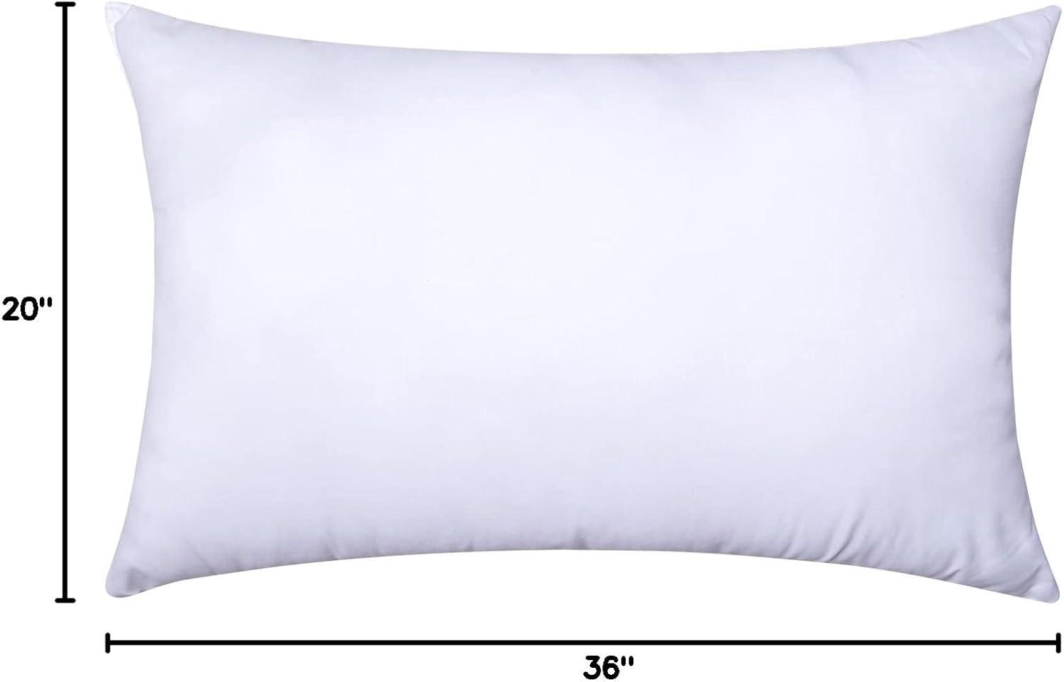 imageMIULEE Throw Pillow Insert Premium Pillow Stuffer Sham Rectangle for Decorative Cushion Bed Couch Sofa 12x20 Inch1