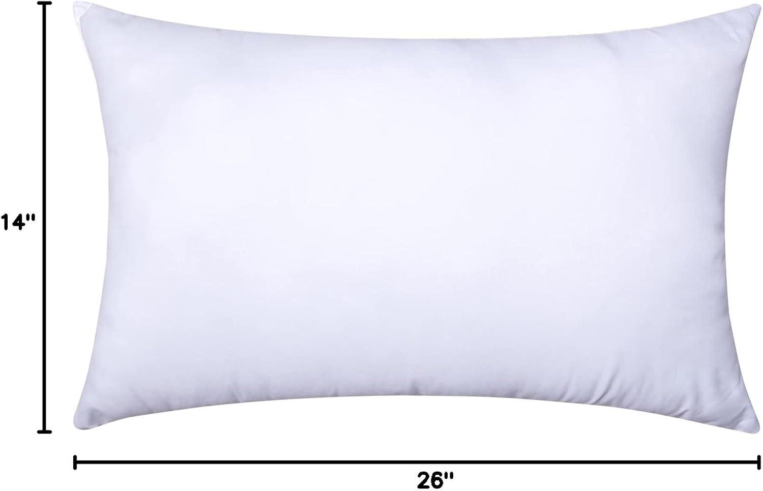 imageMIULEE Throw Pillow Insert Premium Pillow Stuffer Sham Rectangle for Decorative Cushion Bed Couch Sofa 12x20 Inch1