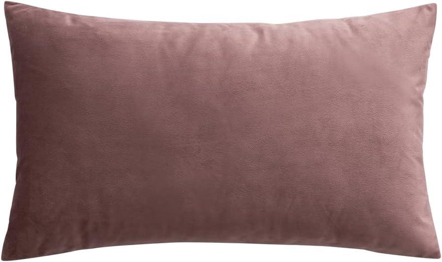 imageMIULEE Velvet Pillow Cover Soft Luxury Decorative Throw Pillow Cover Single Rectangle Cushion Case for Couch Sofa Bedroom Car Decor12x20 Inch Dark BlueJam