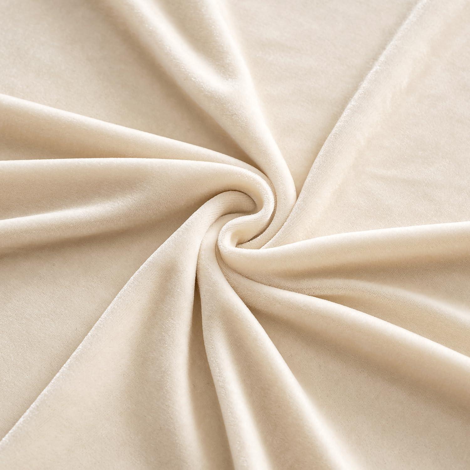 imageMIULEE Velvet Table Cloth with Decorative Ruffle Edge Luxurious Soft Washable Rectangular Tablecloth Thick WrinkleResistant Oblong Table Cover for Kitchen Dining Party Wedding 60x102 Inch Olive GreenBeige
