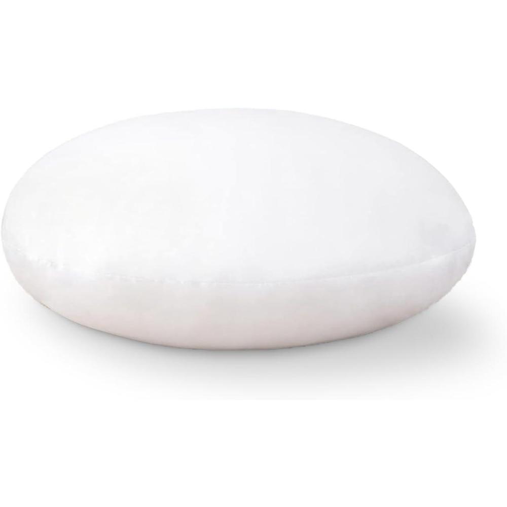 imageMIULEE 14 Inch Round Throw Pillows Pillow Insert Floor Pillow Form Stuffer Sham for Decorative Cushion Bed Couch Sofa Wedding1