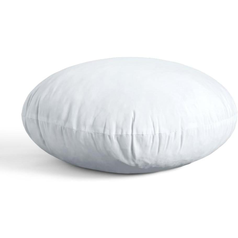 imageMIULEE 16 Inch Round Pillow Insert Floor Pillow Memory Foam Circular Cushion Decorative Throw Pillow Stuffer Lumbar Sham Forms for Couch Bed Sofa Meditation1