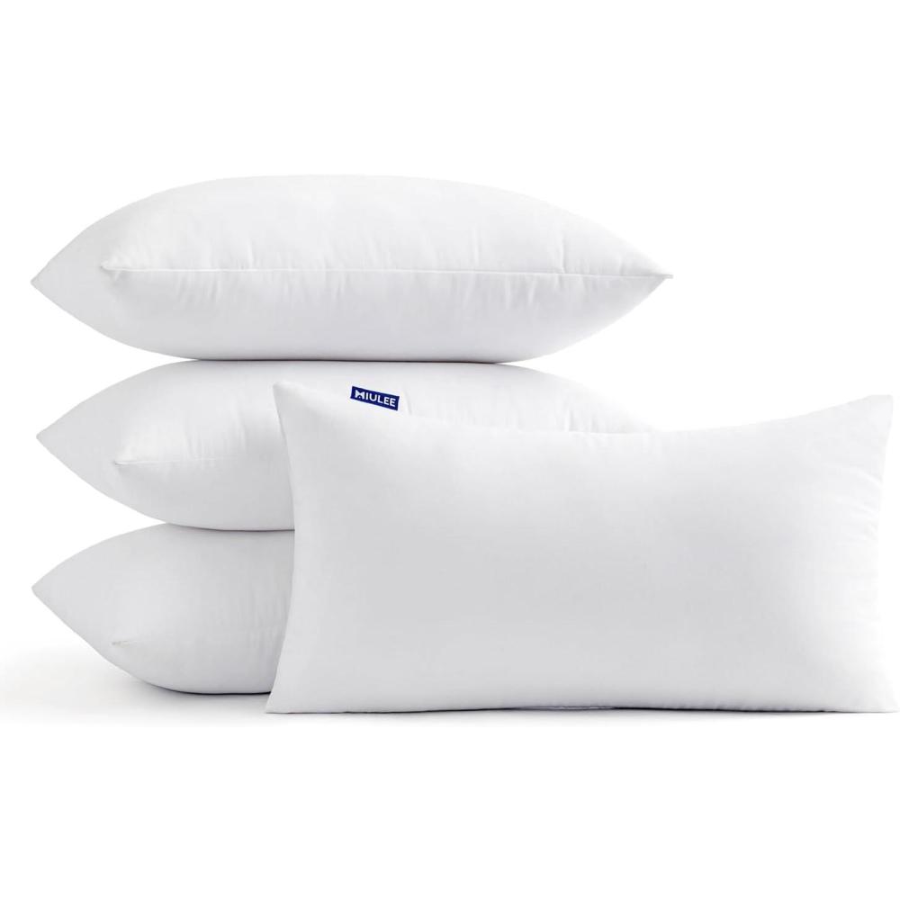 imageMIULEE Throw Pillow Insert Premium Pillow Stuffer Sham Rectangle for Decorative Cushion Bed Couch Sofa 12x20 Inch4
