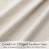 MIULEE 100% Blackout Curtains 90 Inch Long 2 Panels Set for Bedroom, Thick Luxury Faux Linen Black Out Curtain Room Darkening Back Tab Pleat Window Textured Drapes with Hooks for Living Room, Birch(Birch)