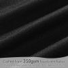 MIULEE 100% Blackout Curtains 90 Inch Long 2 Panels Set for Bedroom, Thick Luxury Faux Linen Black Out Curtain Room Darkening Back Tab Pleat Window Textured Drapes with Hooks for Living Room, Birch(Black)