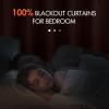 MIULEE 100% Blackout Curtains 90 inches Long, Linen Curtains for Bedroom Black Out Window Treatments Thermal Insulated Room Darkening Drapes Back Tab Rod Pocket Emerald Green Christmas Decor 2 Panels(Terracotta)