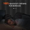 MIULEE 100% Blackout Curtains 90 inches Long, Linen Curtains for Bedroom Black Out Window Treatments Thermal Insulated Room Darkening Drapes Back Tab Rod Pocket Emerald Green Christmas Decor 2 Panels(White)