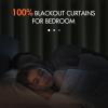 MIULEE 100% Blackout Curtains 90 inches Long, Linen Curtains for Bedroom Black Out Window Treatments Thermal Insulated Room Darkening Drapes Back Tab Rod Pocket Emerald Green Christmas Decor 2 Panels(Sage Green)