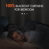 MIULEE 100% Blackout Curtains 90 inches Long, Linen Curtains for Bedroom Black Out Window Treatments Thermal Insulated Room Darkening Drapes Back Tab Rod Pocket Emerald Green Christmas Decor 2 Panels(Cream)