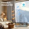 MIULEE 100% Blackout Linen Curtains for Bedroom, Christmas Emerald Green Solid Luxury Decor Thermal Insulation Room Darkening Drapes for Living Room Nursery Back Tab Rod Pocket 42 x 84 Inches 2 Panels(Linen)