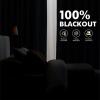 MIULEE 100% Blackout Linen Curtains for Bedroom, Christmas Emerald Green Solid Luxury Decor Thermal Insulation Room Darkening Drapes for Living Room Nursery Back Tab Rod Pocket 42 x 84 Inches 2 Panels(Emerald Green)