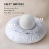 MIULEE 16 Inch Round Pillow Insert, Floor Pillow Memory Foam Circular Cushion Decorative Throw Pillow Stuffer Lumbar Sham Forms for Couch Bed Sofa Meditation(1)