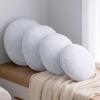 MIULEE 16 Inch Round Pillow Insert, Floor Pillow Memory Foam Circular Cushion Decorative Throw Pillow Stuffer Lumbar Sham Forms for Couch Bed Sofa Meditation(1)