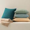 MIULEE 18×18 Inch Decorative Pillow Covers for Couch Bed Set of 2 Textured Boucle Neutral Winter Throw Pillows Orange Accent Solid Cushion Pillowcases Sofa Livingroom Home Decor(Greyish Green)