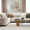 MIULEE 18×18 Inch Decorative Pillow Covers for Couch Bed Set of 2 Textured Boucle Neutral Winter Throw Pillows Orange Accent Solid Cushion Pillowcases Sofa Livingroom Home Decor(Natural Beige)