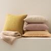 MIULEE 18×18 Inch Decorative Pillow Covers for Couch Bed Set of 2 Textured Boucle Neutral Winter Throw Pillows Orange Accent Solid Cushion Pillowcases Sofa Livingroom Home Decor(Blush Pink)