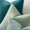 MIULEE 18×18 Inch Decorative Pillow Covers for Couch Bed Set of 2 Textured Boucle Neutral Winter Throw Pillows Orange Accent Solid Cushion Pillowcases Sofa Livingroom Home Decor(Greyish Green)